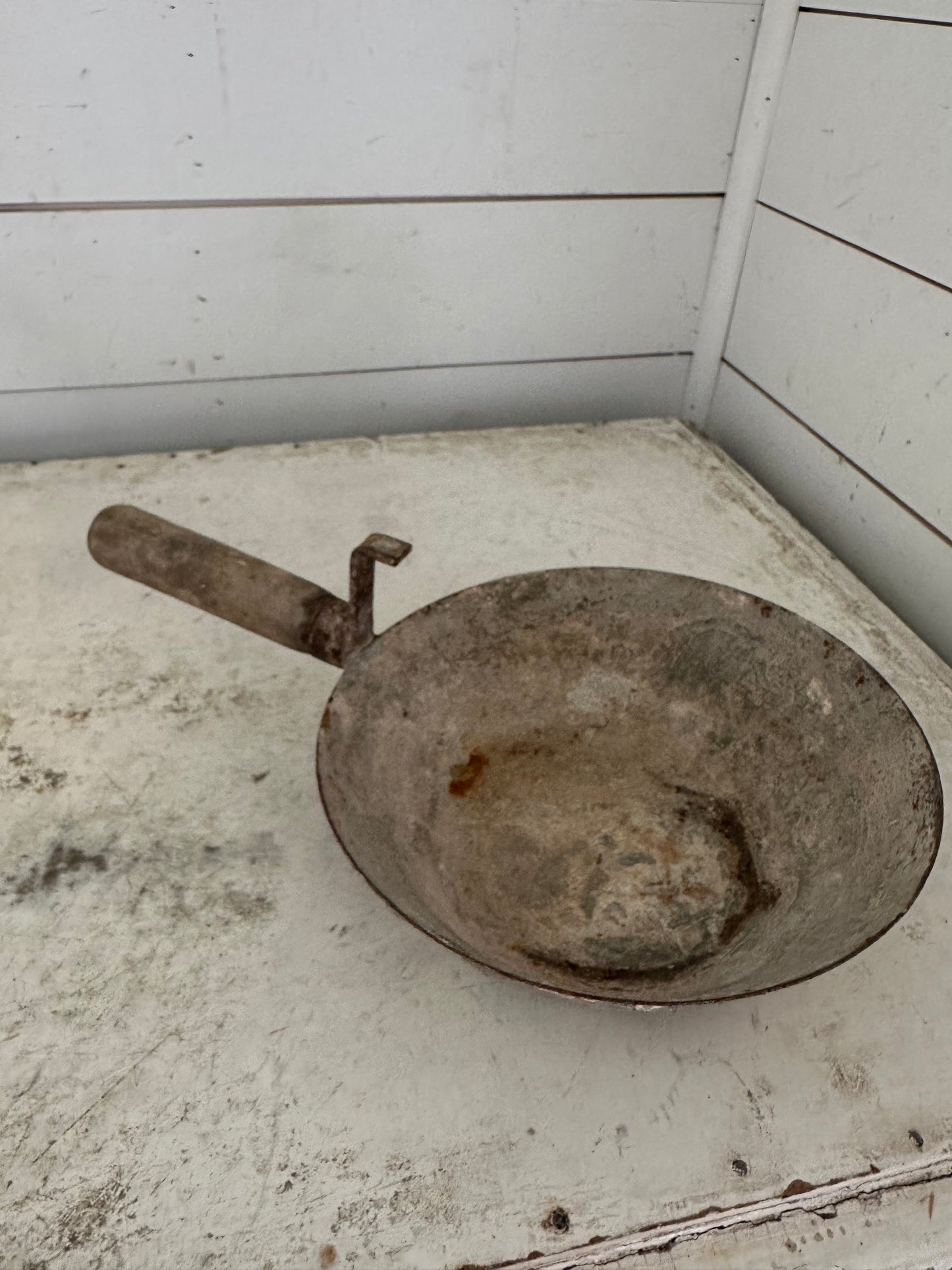 Antique English Zinc Scoop