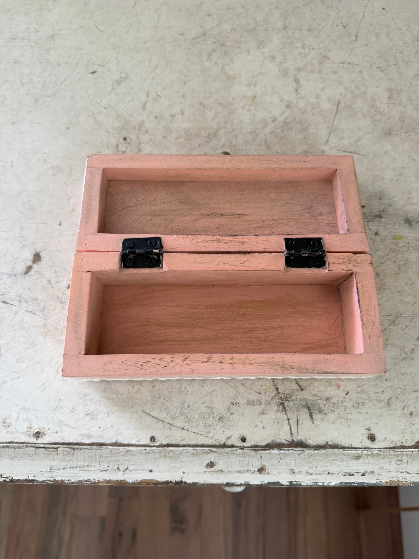 Pink wood box will get makeover