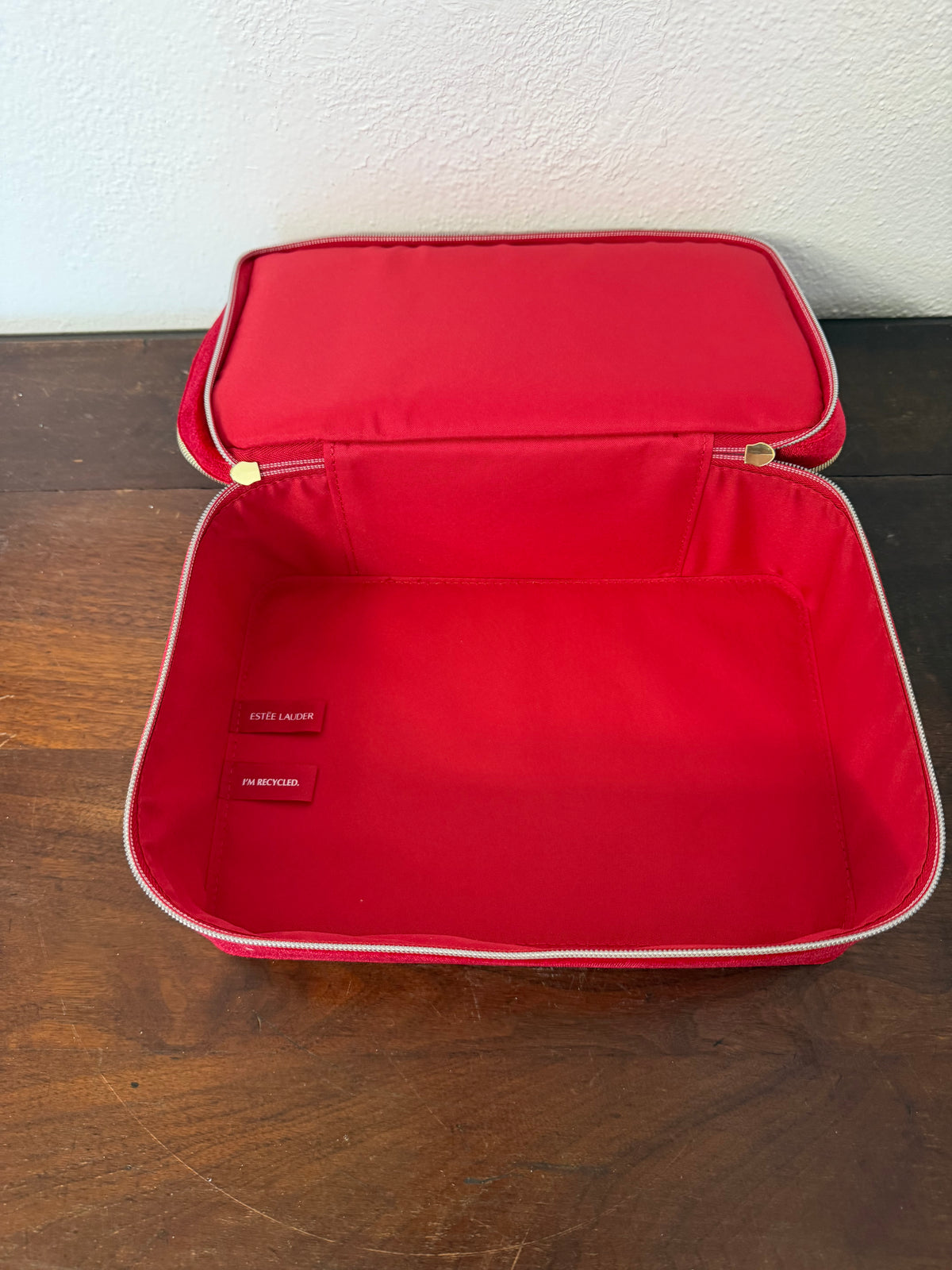 Estee Lauder Red Velvet Train Case
