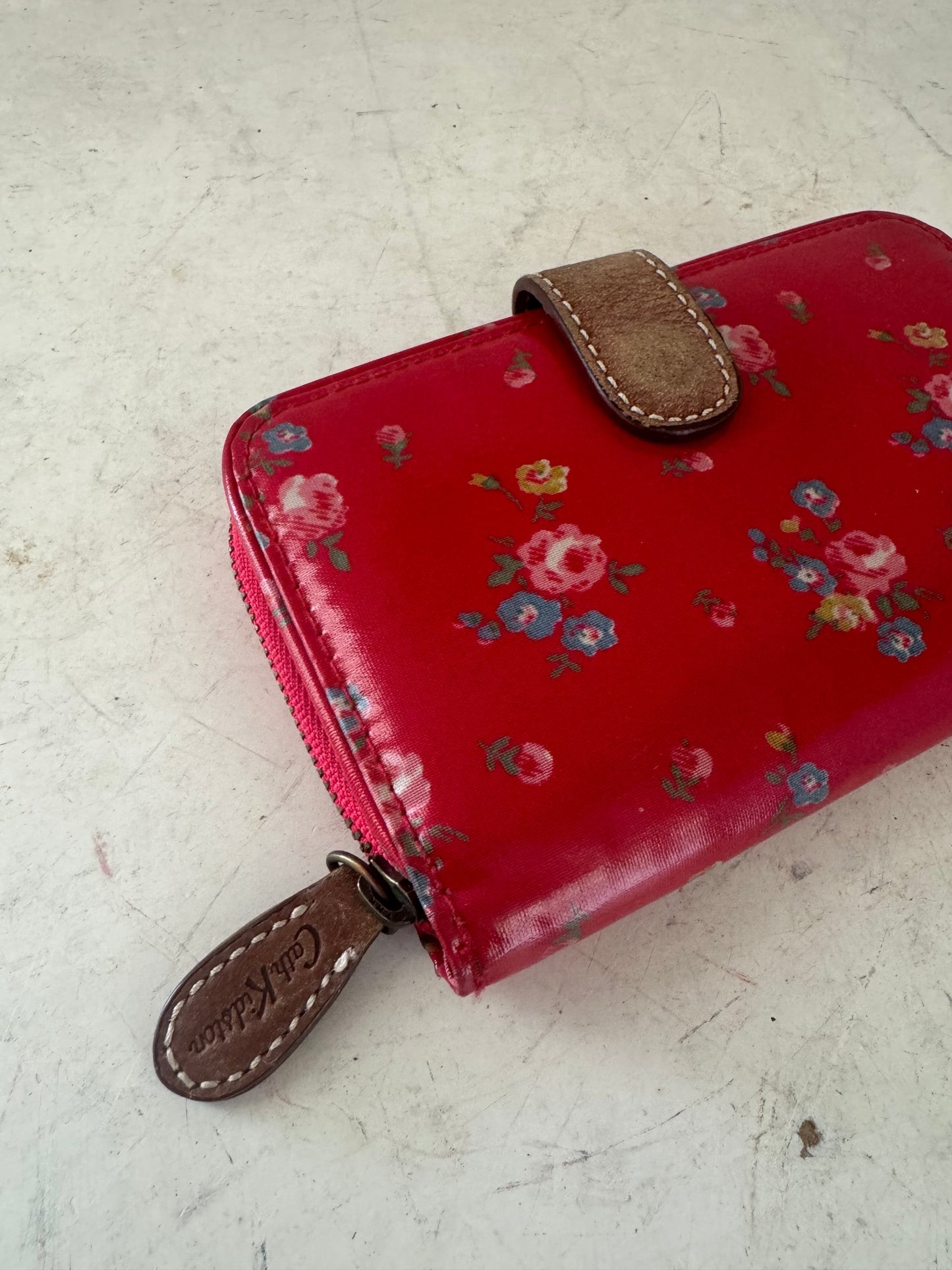 Red Floral Original Cath Kidston Wallet