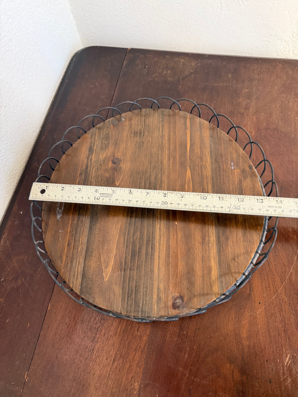 Scalloped wood and metal Trey will get makeover