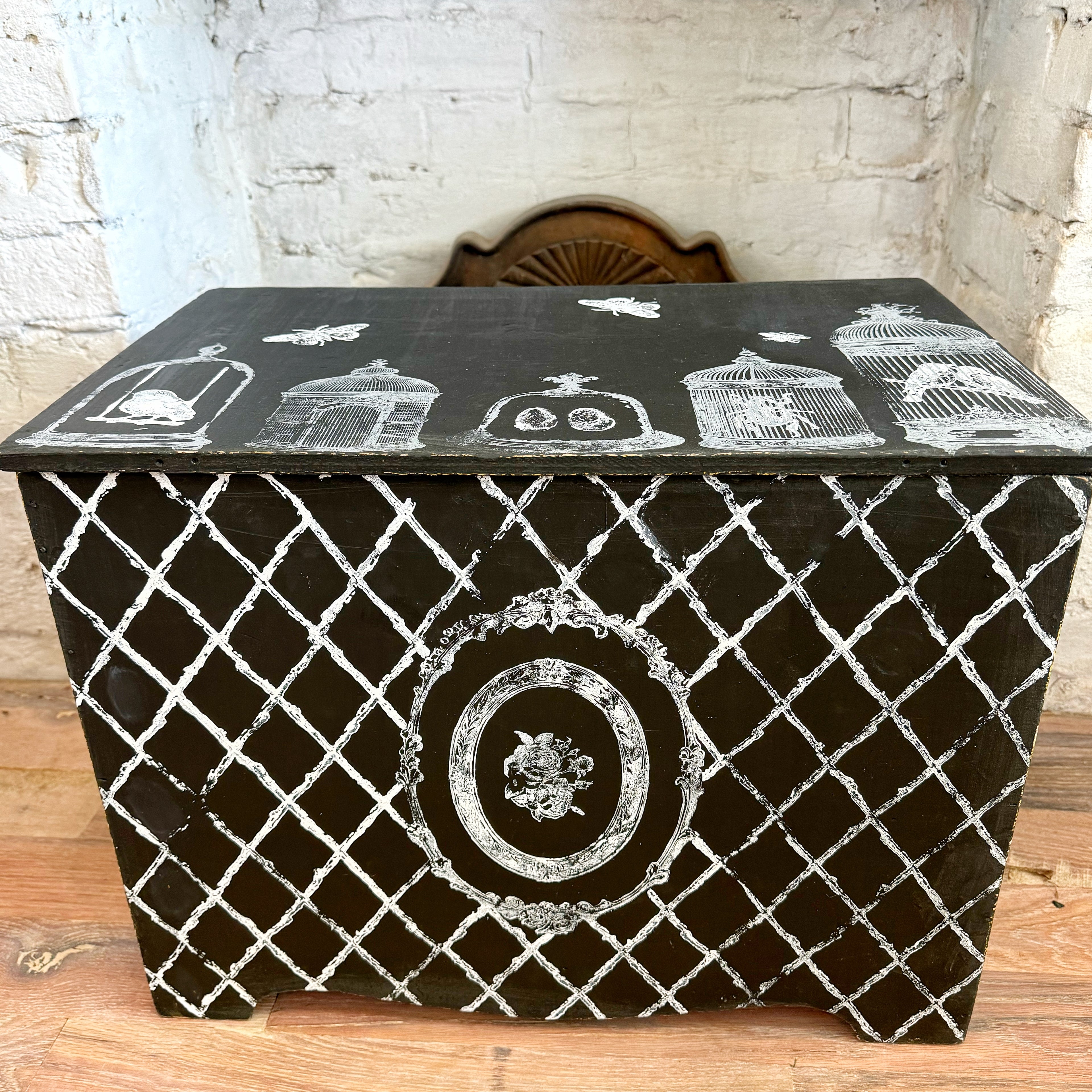 French Country Stamped Chest