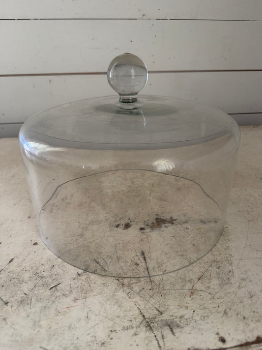 glass cloche cake, dome lid