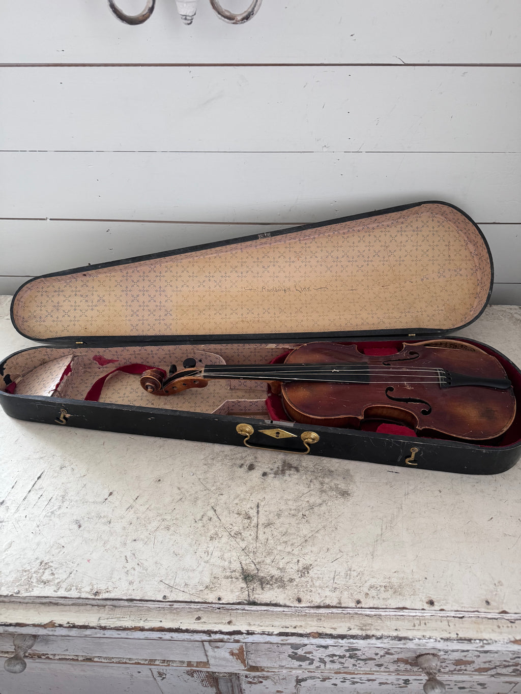 Antique Glass Violin