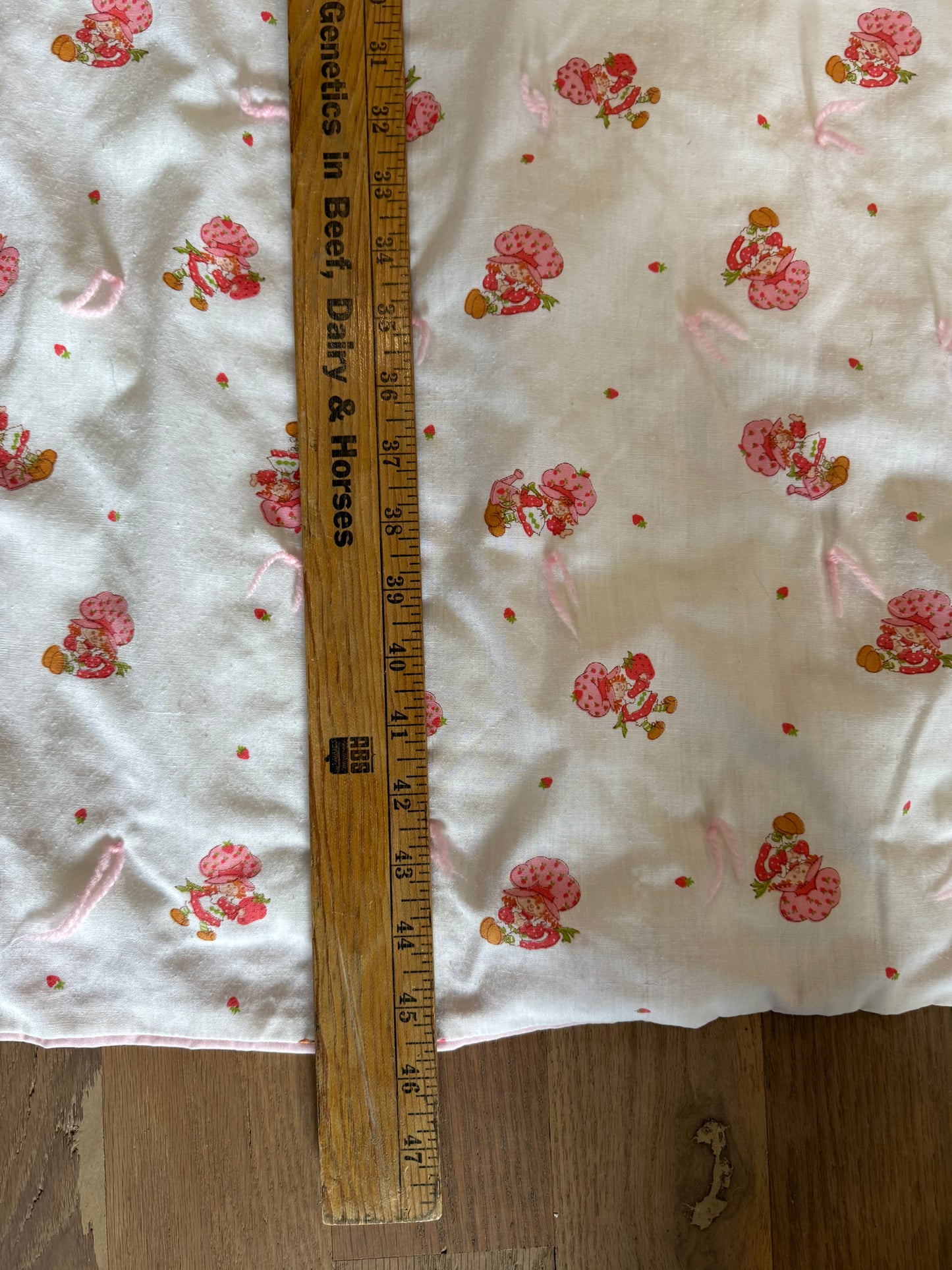 Vintage Strawberry Shortcake Crib Quilt