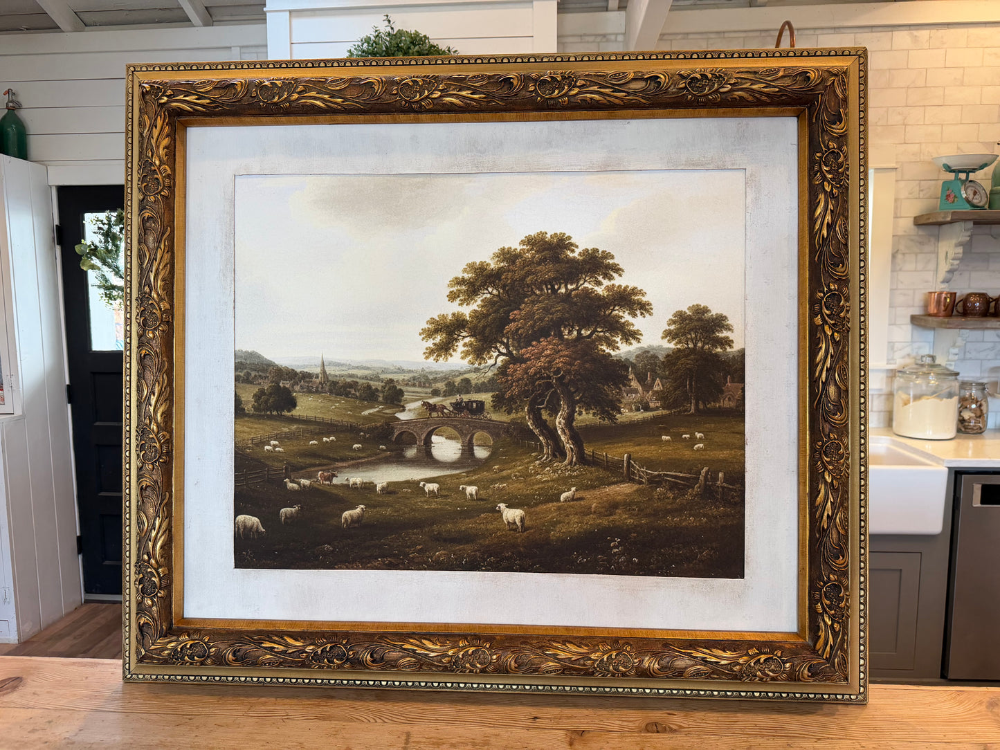 Oversized Canvas Art Piece Framed and designed by Zeb