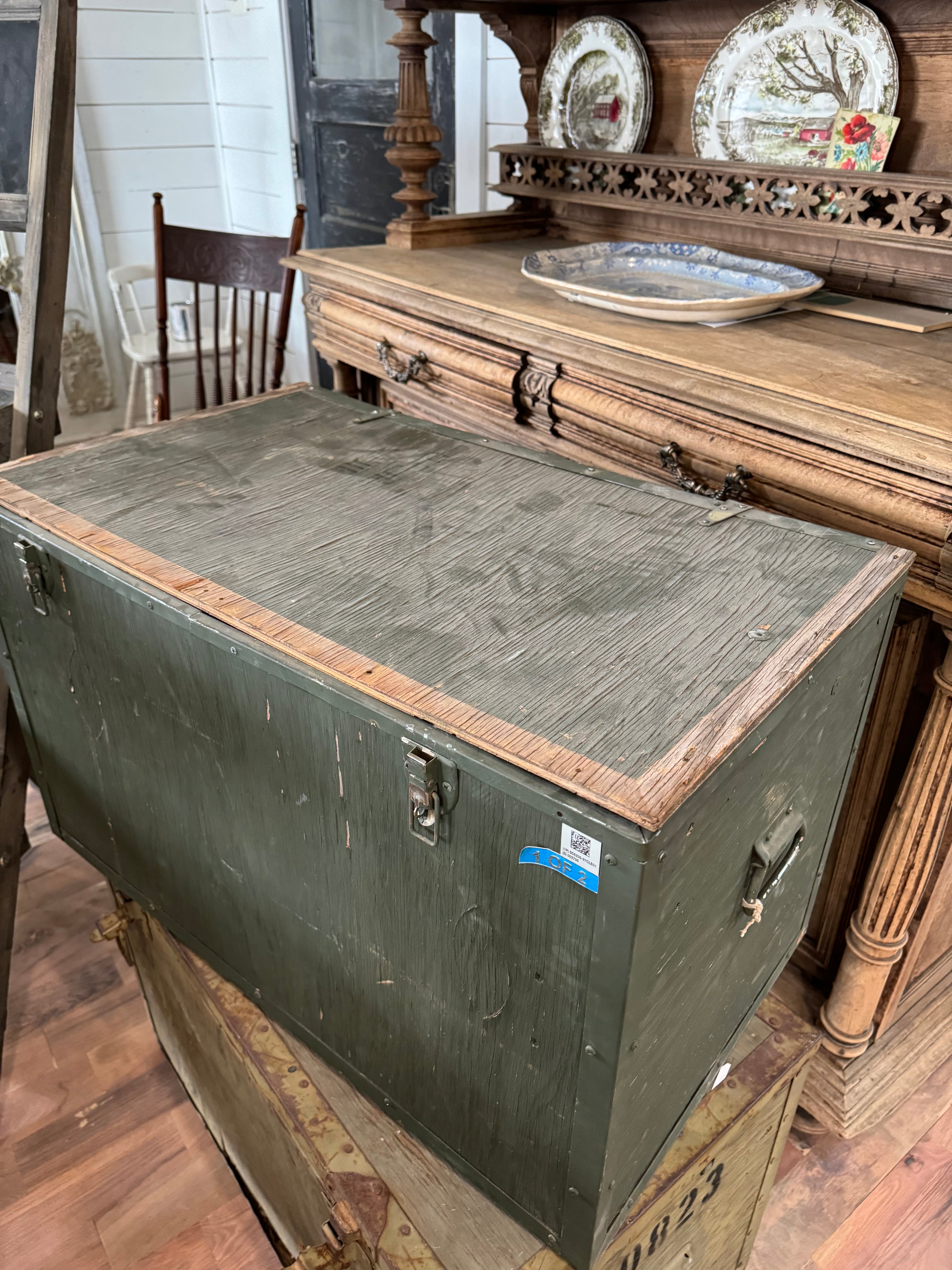 Vintage Military Trunk - Sold Individually