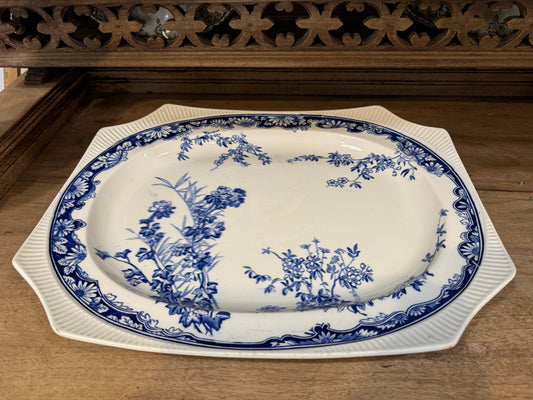 Chatsworth Flow Blue Ironstone Serving Platter 16"