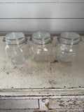 Mason Craft & More Clear Glass Clamp Jar - Sold Individually