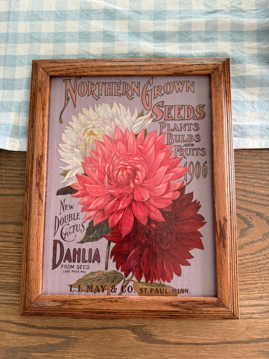 Floral framed art