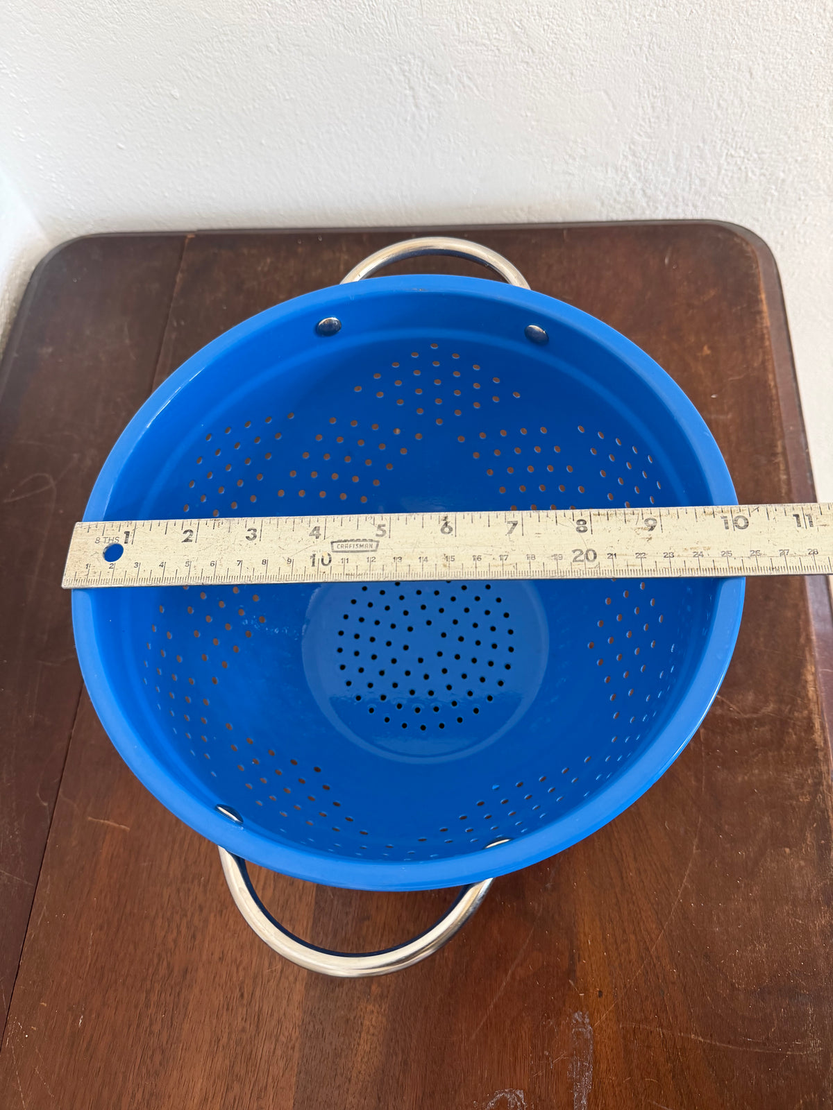 Blue Enamel Colander