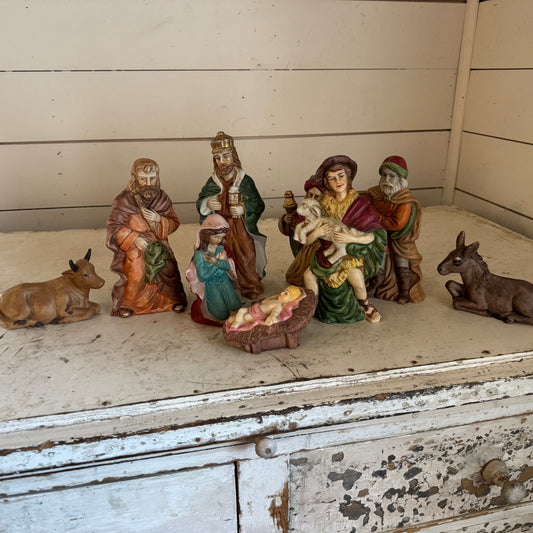 Vintage Christmas Nativity Figurines & Animals