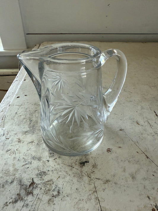 Edwardian Style Cut Glass Creamer