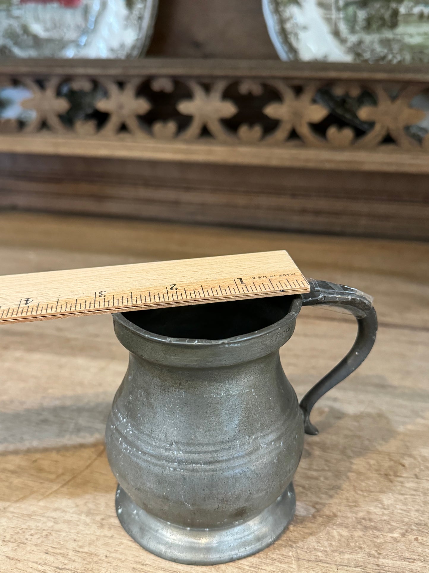 18th Century Pewter 1/2pint tankard