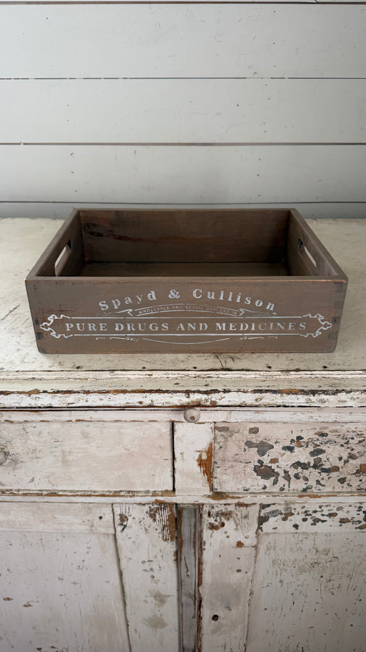 Rectangle Storage Crate With Handles Spayd and Cullison Advertising