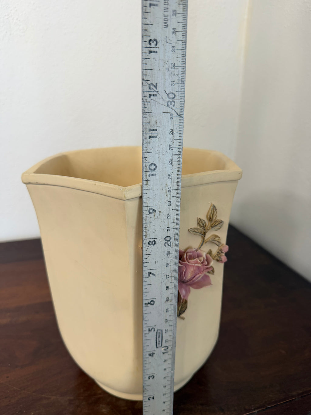 Decorative Floral 2 Sided Trash Can