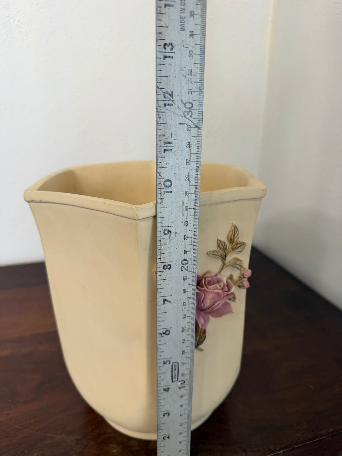 Decorative Floral 2 Sided Trash Can