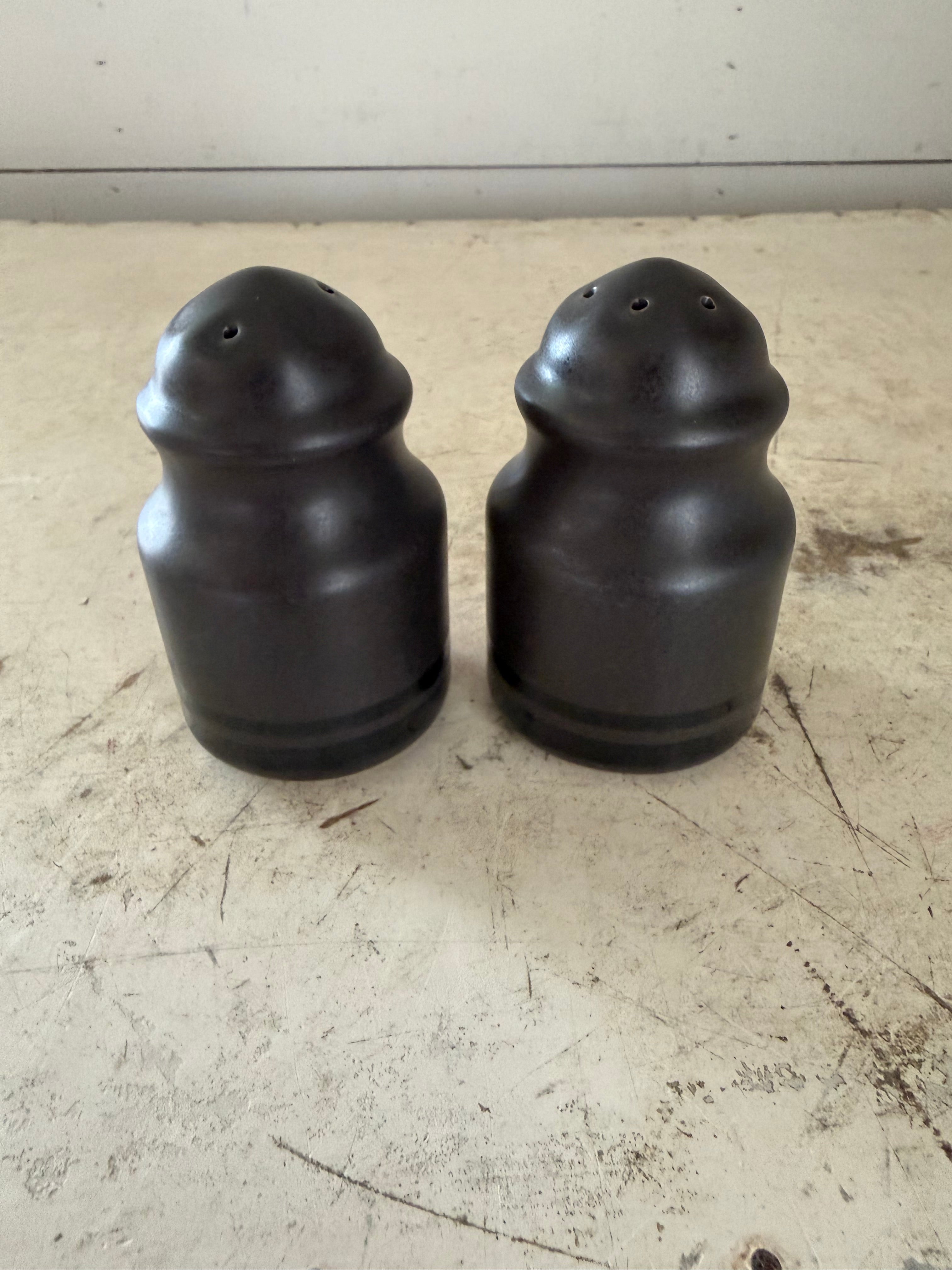 Pfaltzgraff USA Midnight Sun Salt and Pepper Shaker Set Vintage 90s