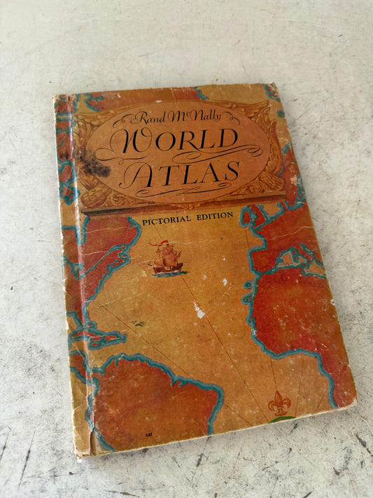 Rand McNally World Atlas Pictorial Edition from the 1930s.