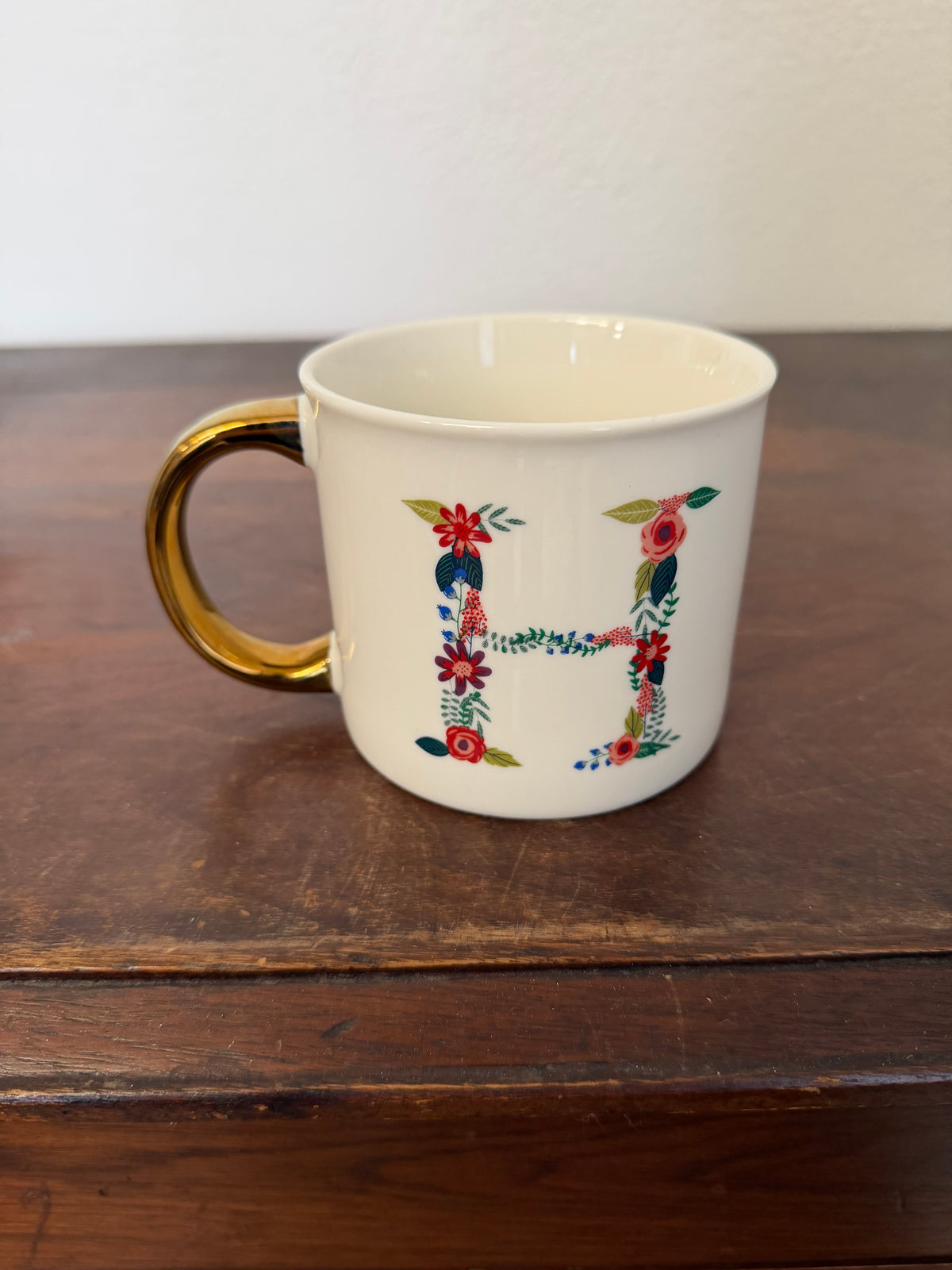 Opalhouse Floral “H” Mug