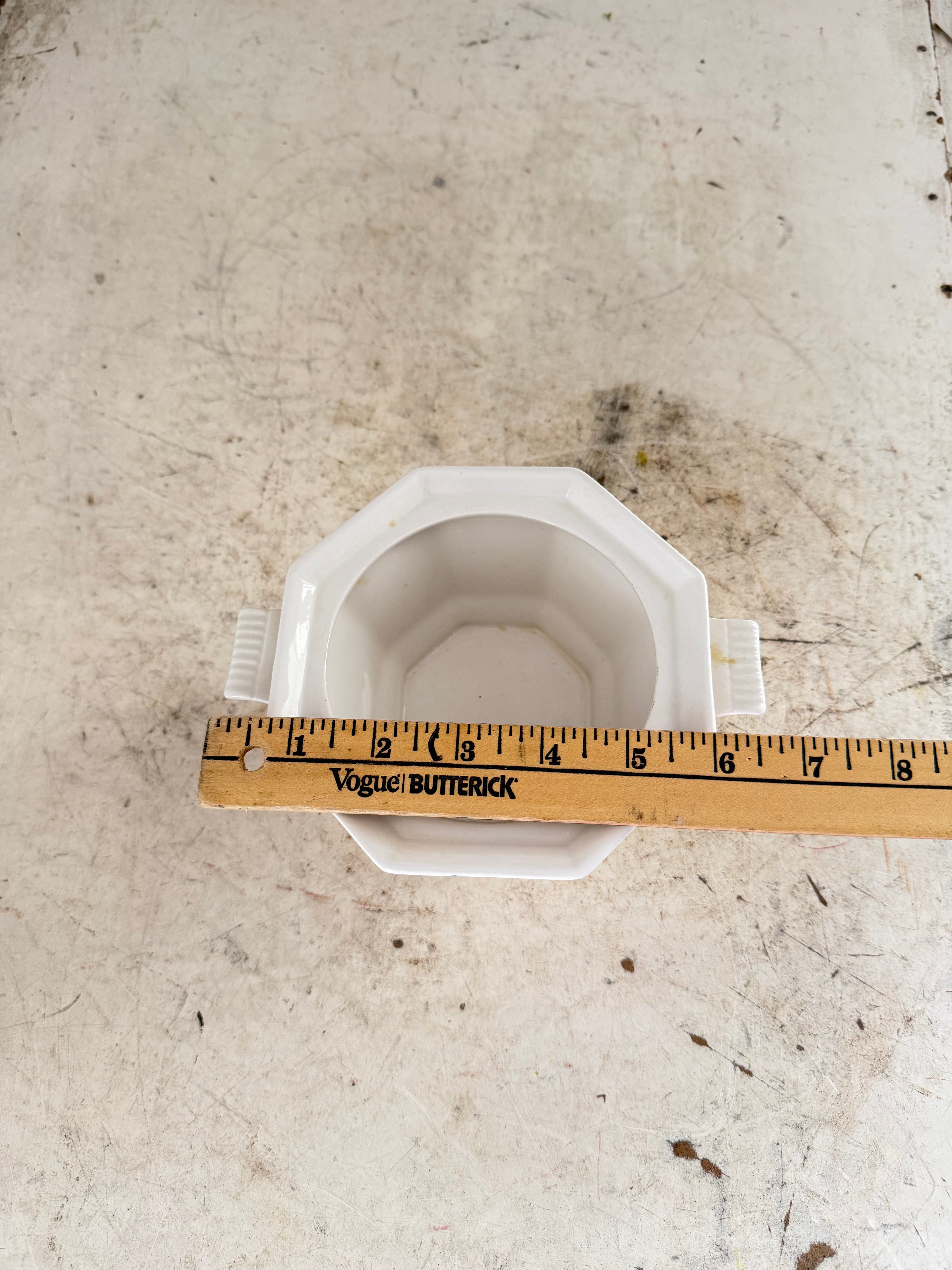 Vintage Octagonal japanese sugar dish