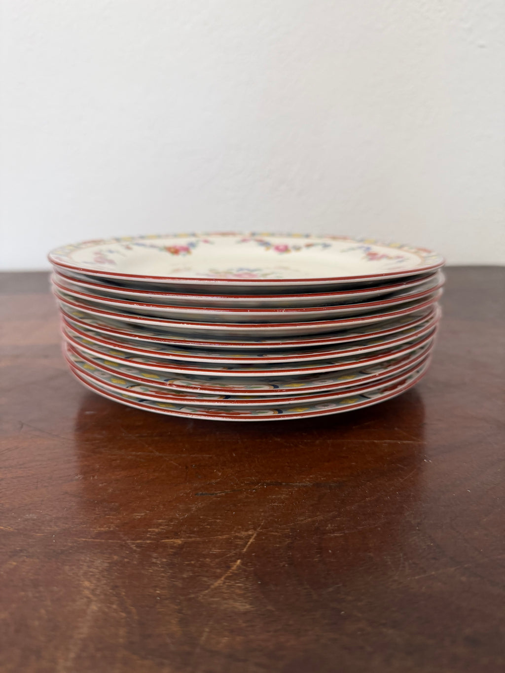 J&G Meakin Rose Pattern Bone China 8” plate - SOLD INDIVIDUALLY