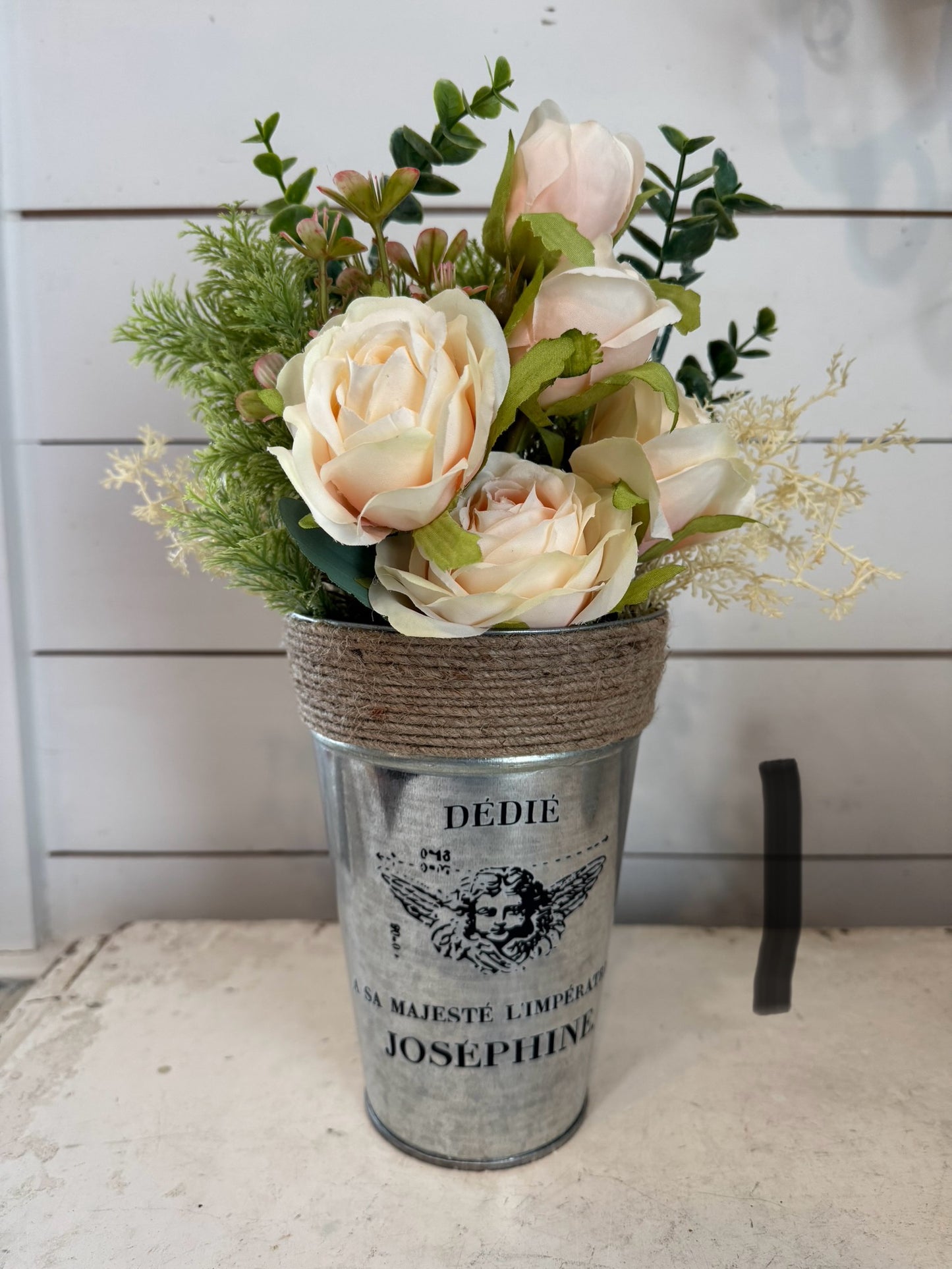 French Flower Bucket - sold individually floral not included