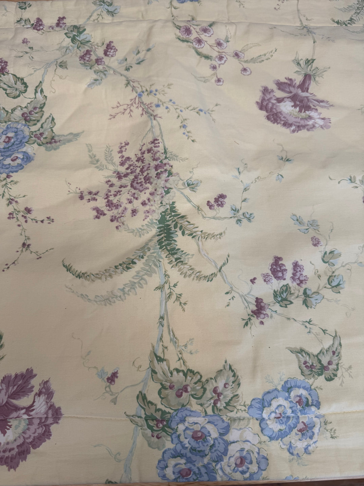 Royal Velvet Vintage Floral Quilted Pillow Sham Set