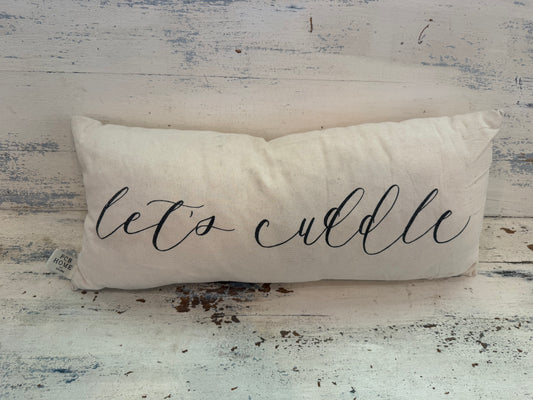 Let’s Cuddle pillow