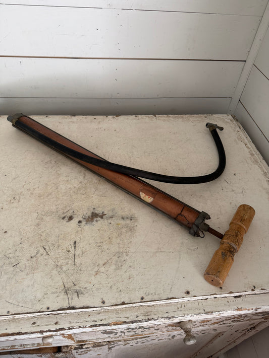 Vintage Goldenrod Tire Pump