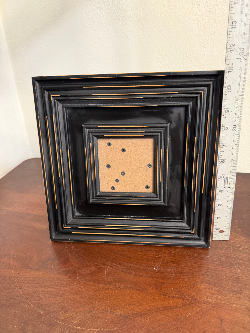 Large Wood Frame with Small Picture - Will Get Makeover And Art