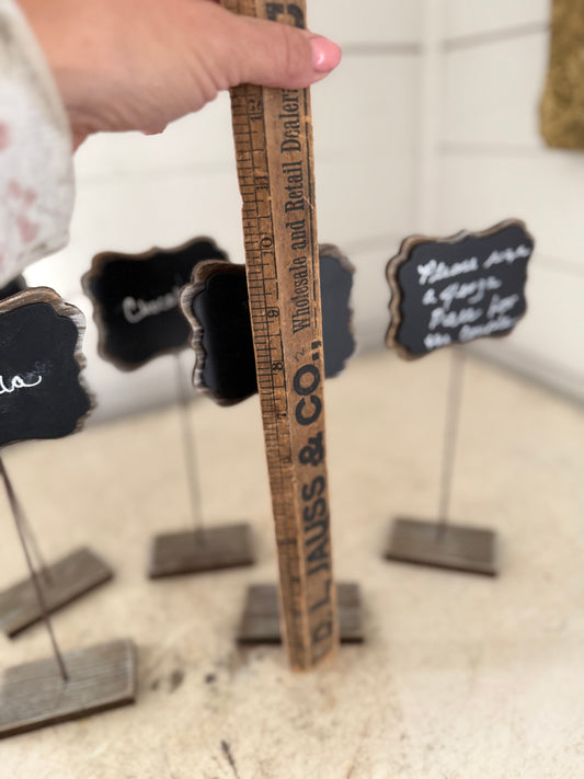 Small pedestal sign with makeover sold individually