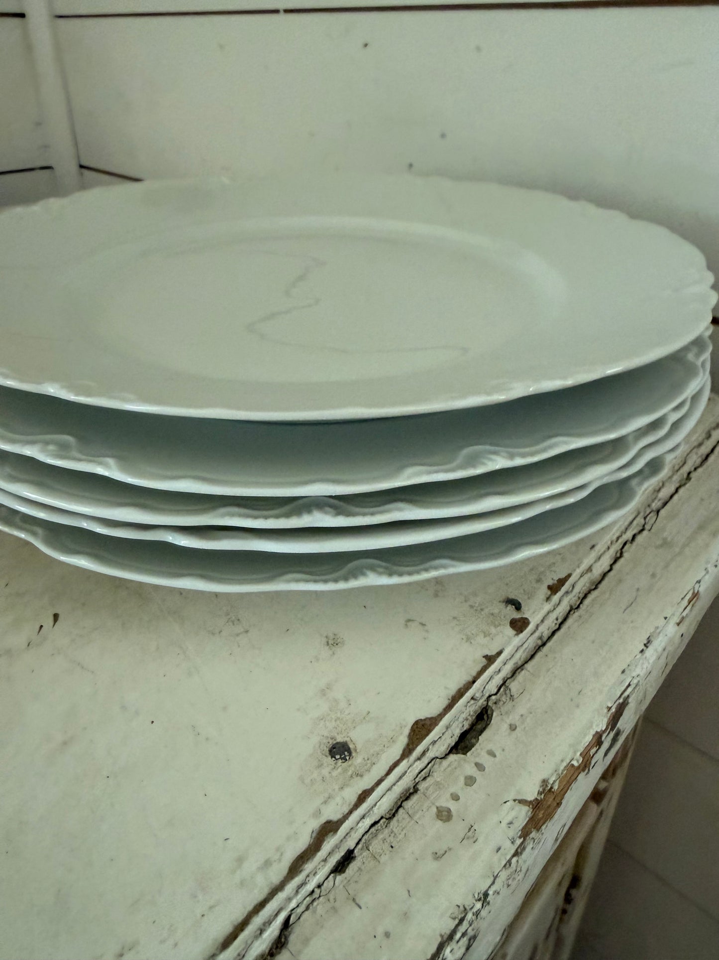 Racine White Bavarian and Haviland dishes sold individually small chips as is