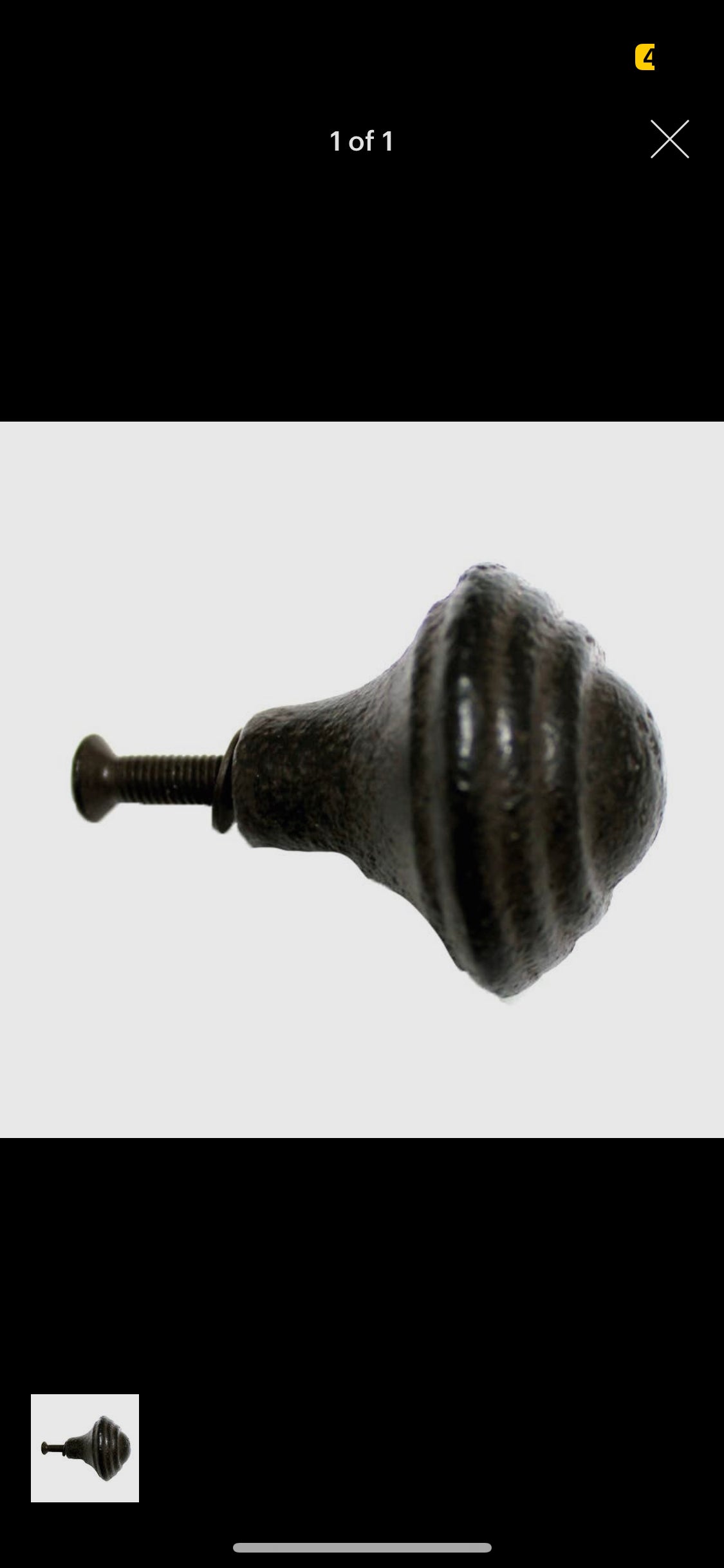 Cast Iron knob
