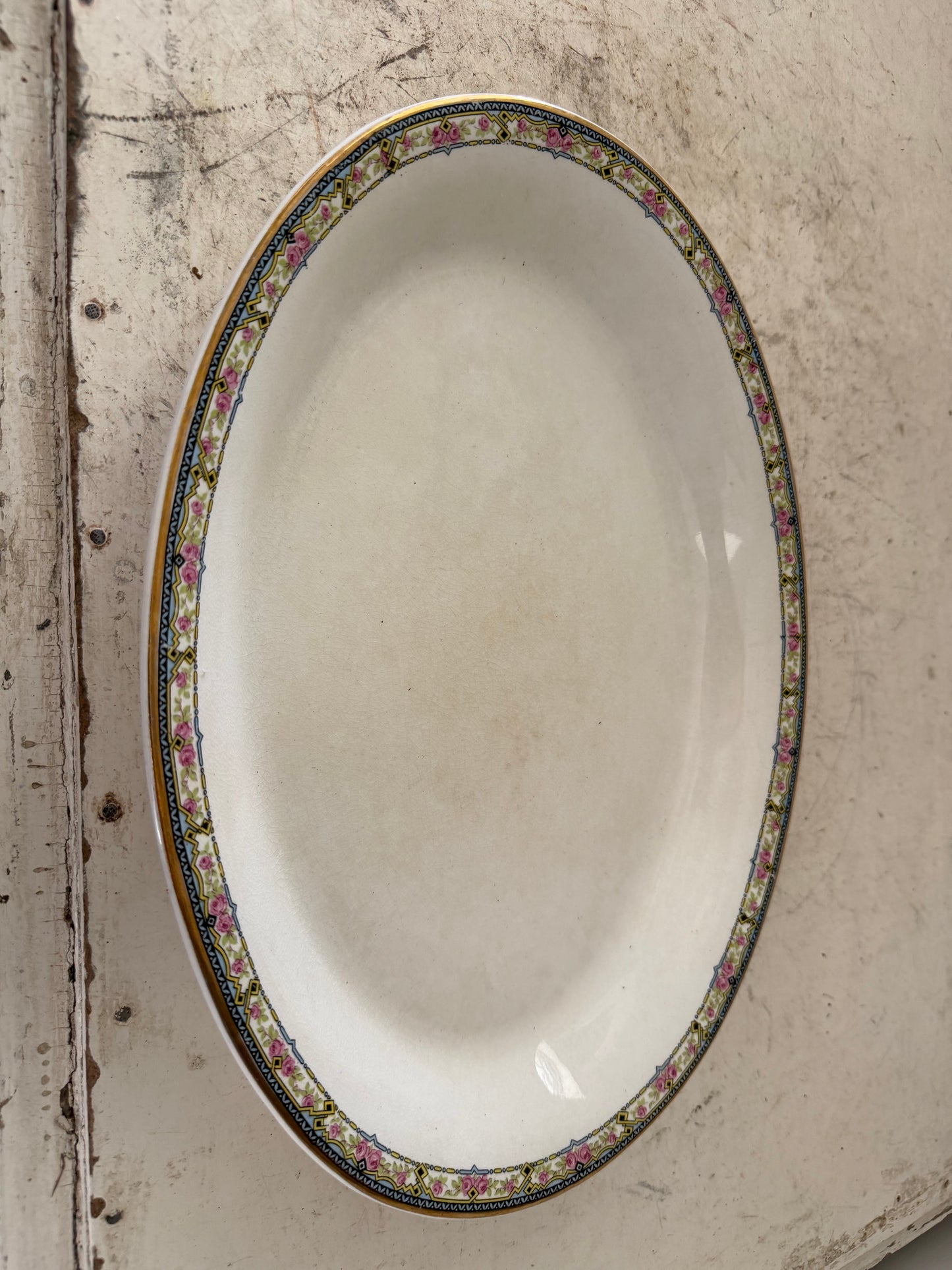 Antique ironstone platter