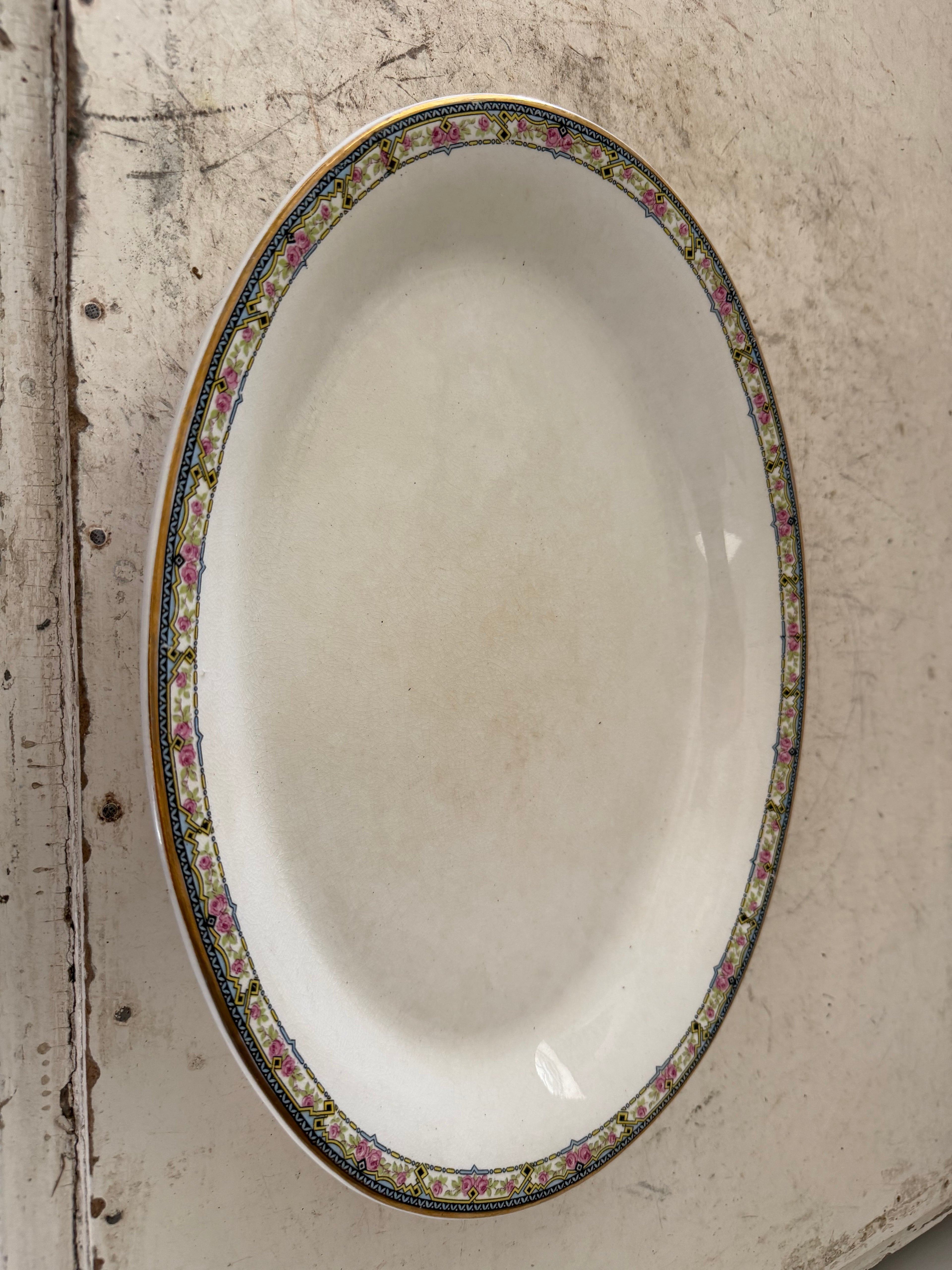 Antique ironstone platter