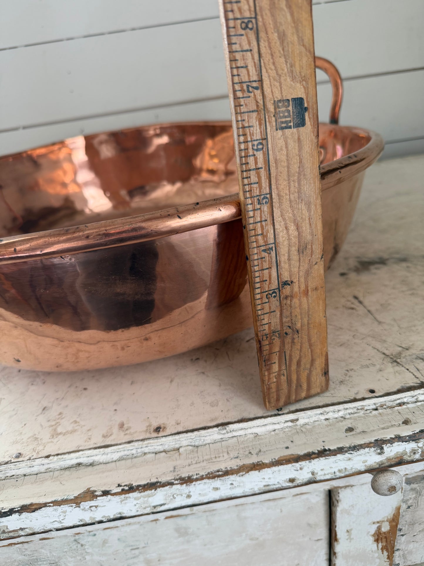 Extra Large Antique George III Copper Pan, 1800s