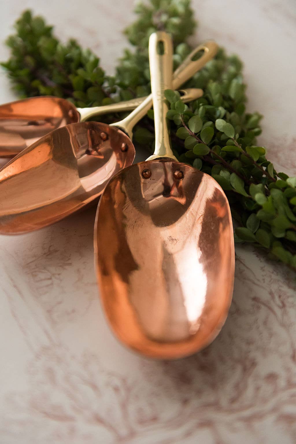 Copper Measuring Scoops cups