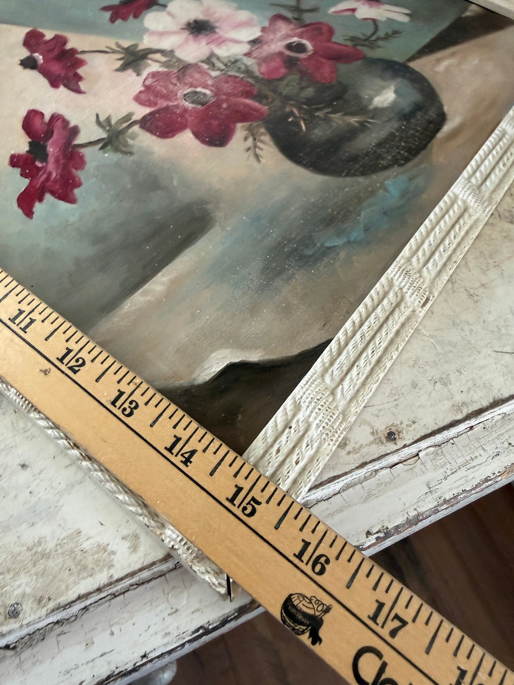Original Floral Oil Painting in frame - as is see photos