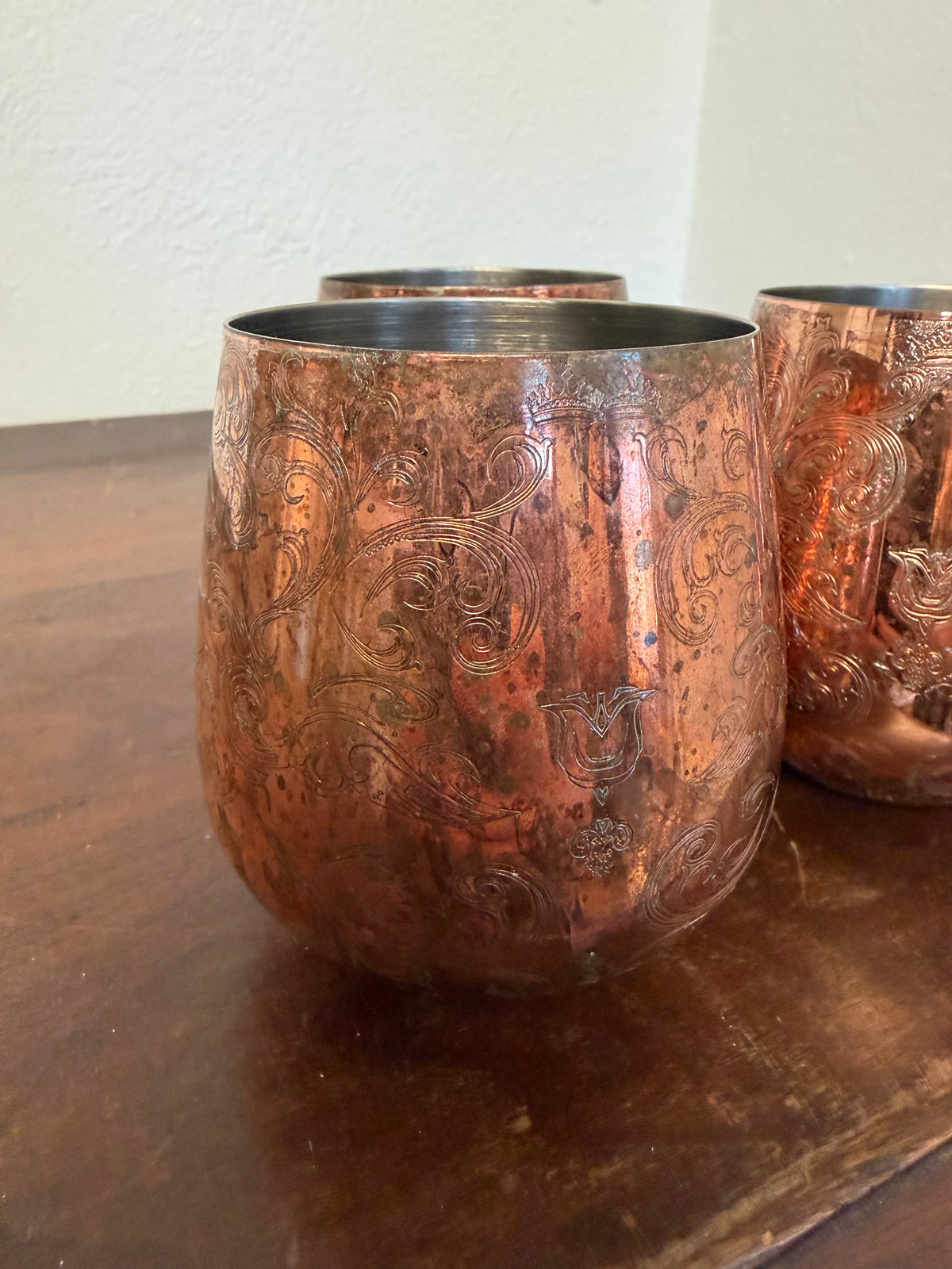 Copper Stemless Wine Glass sold individually