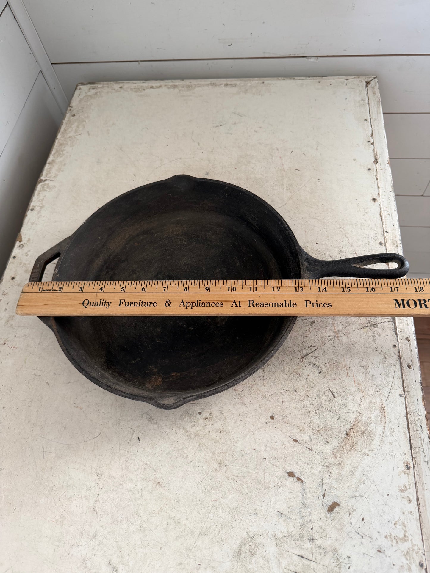 Vintage 11” Cast Iron Frying Pan - Will get cleaned and re-seasoned