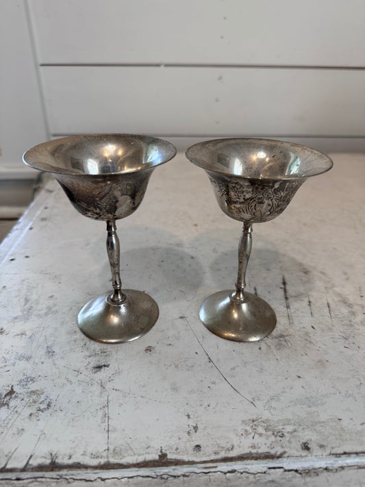 Silverplate Goblet Set