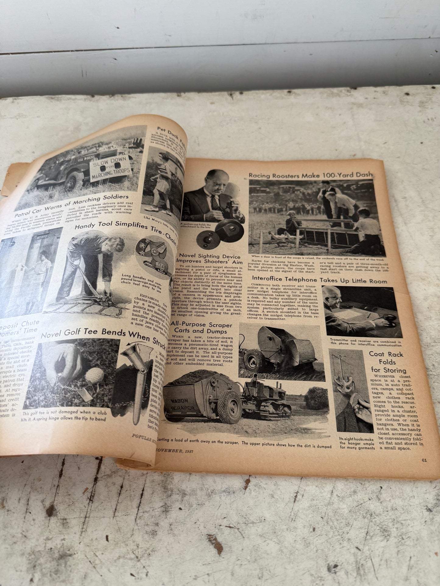 Vintage Popular Mechanics Magazine as is