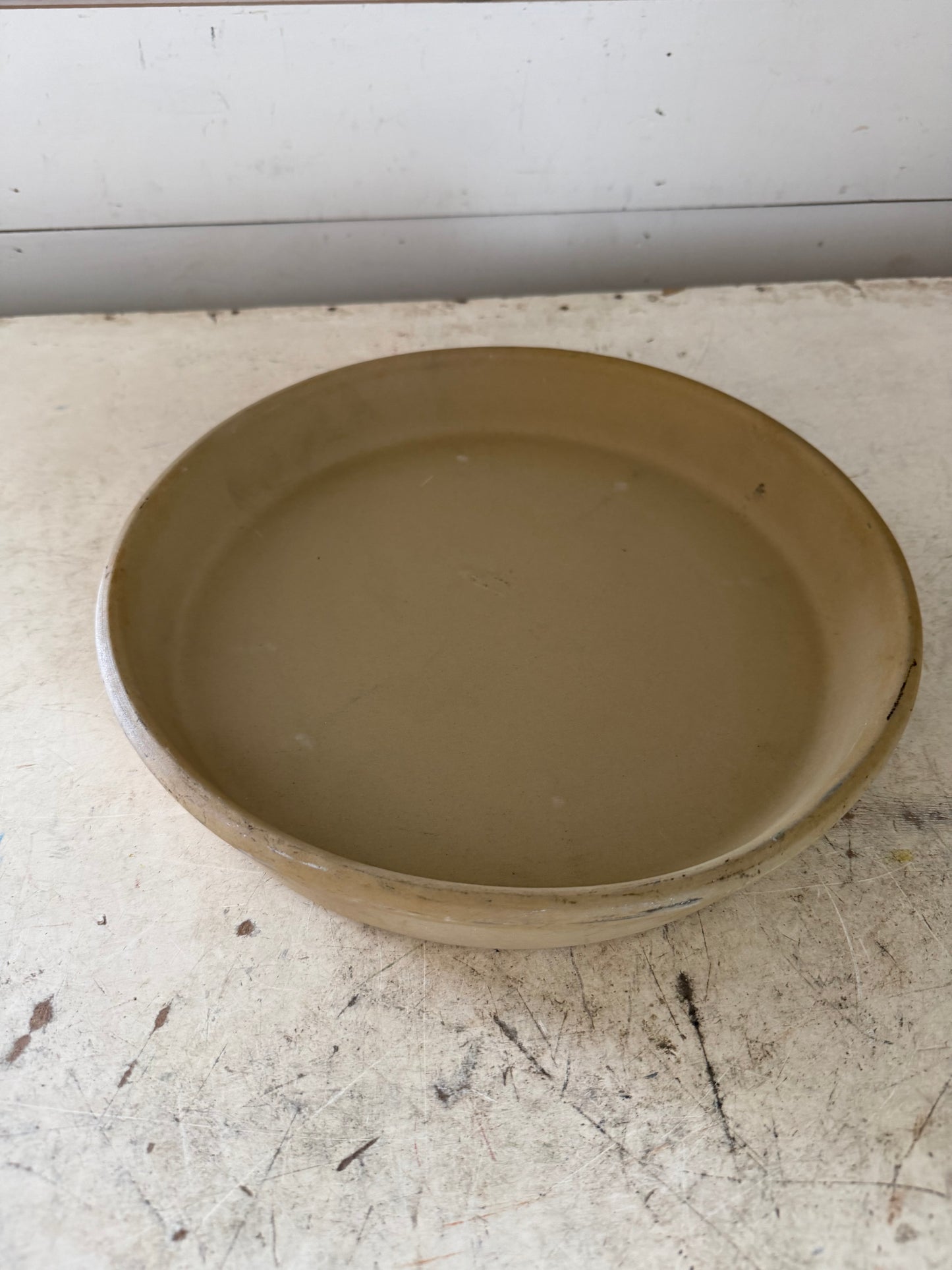 Pampered Chef 11” Deep Dish Pan Baking Dish Stoneware Family Heritage USA