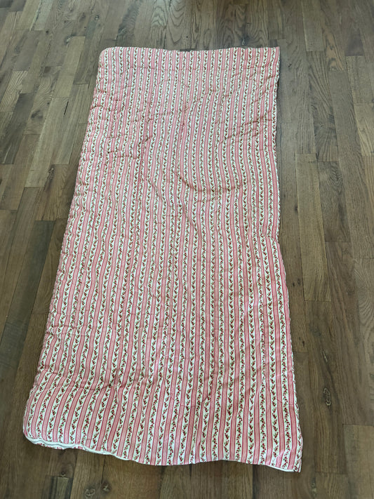 Vintage floral sleeping bag