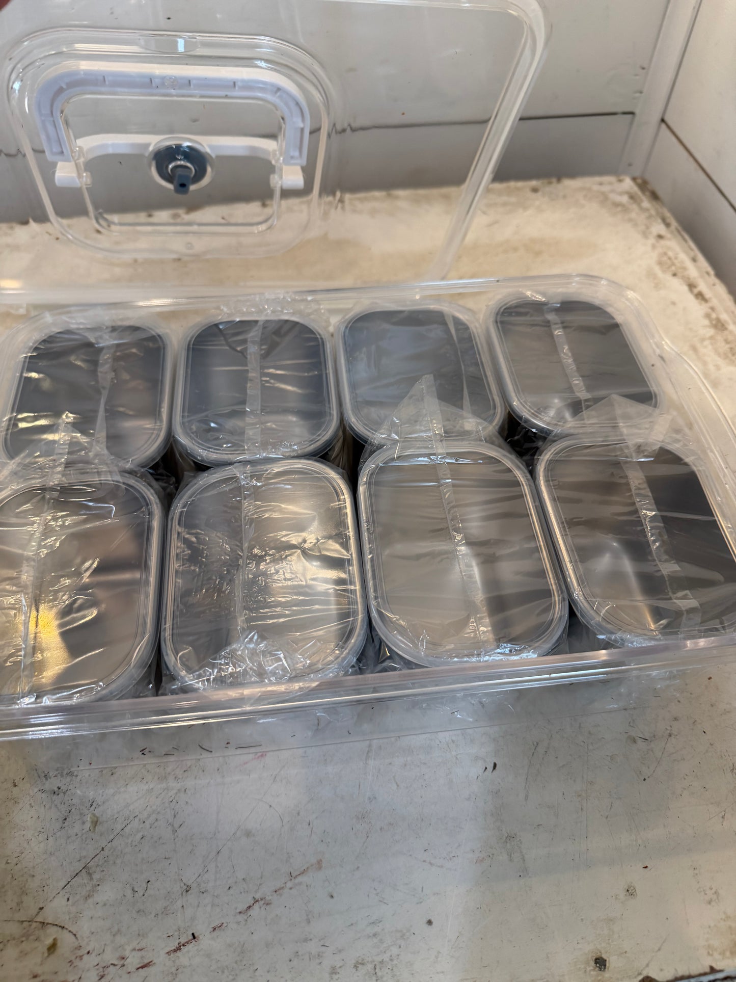 Snacklebox Container New with Metal containers