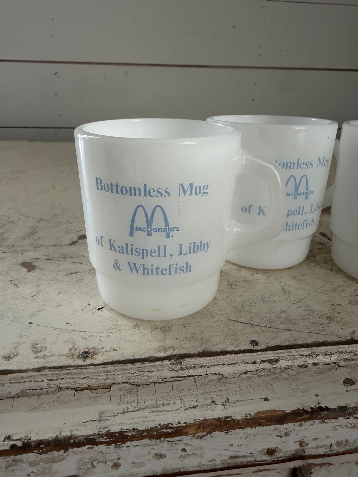 Vintage milk glass, McDonald’s bottomless mug - sold individually