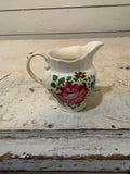Vintage Hand Painted Floral Creamer - has small chip as pictured