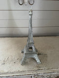 Silver Eiffel Tower statue 17.5”
