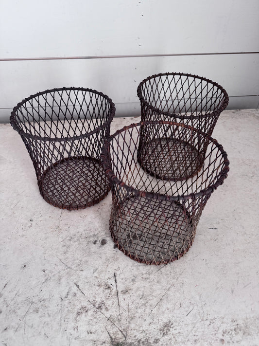 Small Rusty Basket - Sold Individually
